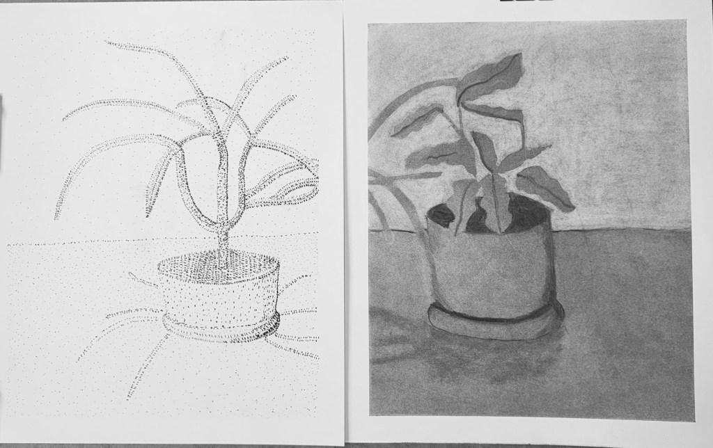 2 PLANT DIPTYCH
PEN STIPPLING 
GRAPHITE
2024
