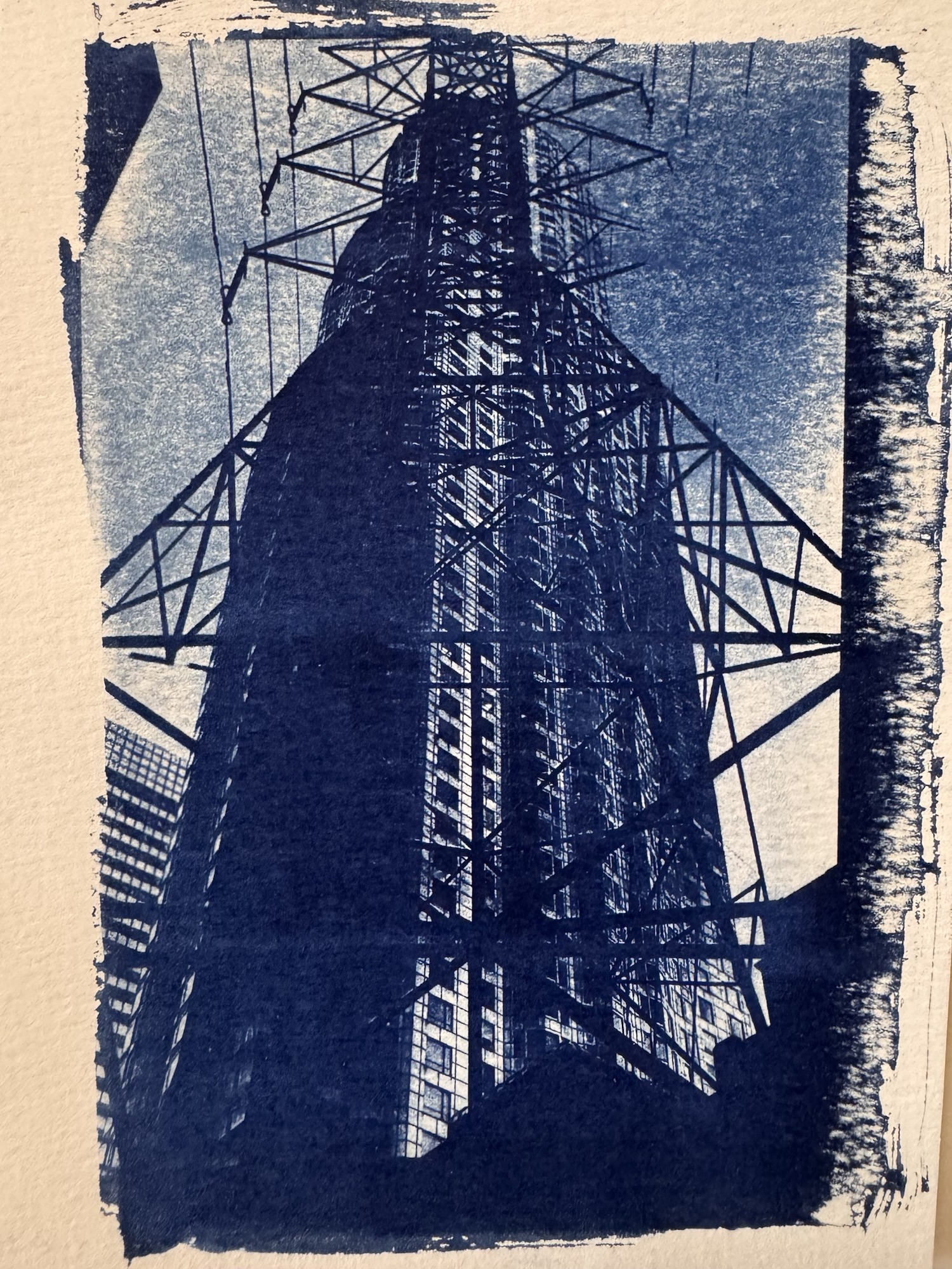 Cyanotype by beach